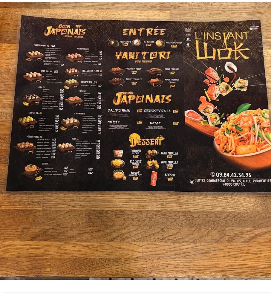 L'instant Wok - Menu Image 1